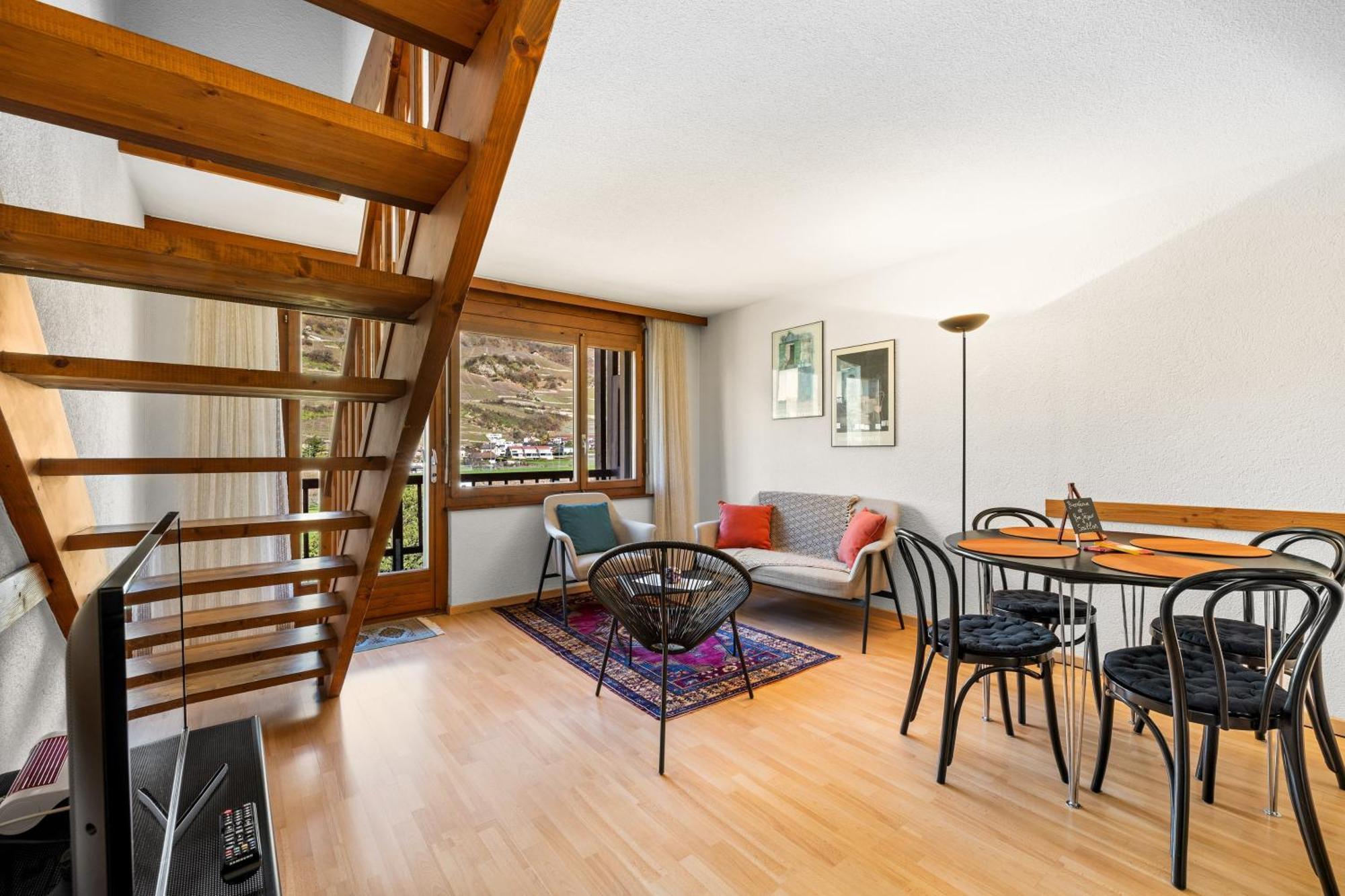 Apartamento Duplex Cosy Aux Bains De Saillon Exterior foto